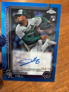 Topps Jaden Hill RC 048/150 Autographed Card